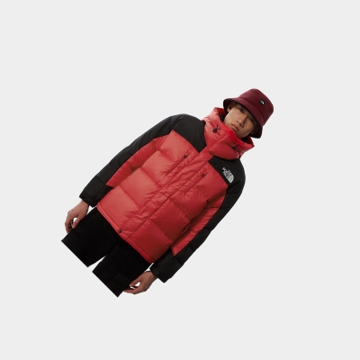 Men's The North Face SEARCH & RESCUE HIMALAYAN Parka Jackets Red Black | US865BRAL