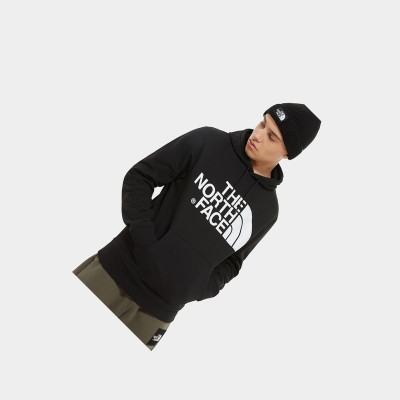 Men's The North Face Standard Hoodie Black | US758KYET