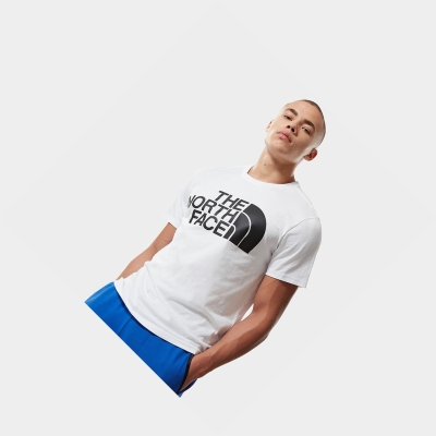 Men's The North Face Standard T Shirts White | US351DJRH