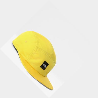 Men's The North Face Street Five Panel Caps Light Yellow | US605RIJG