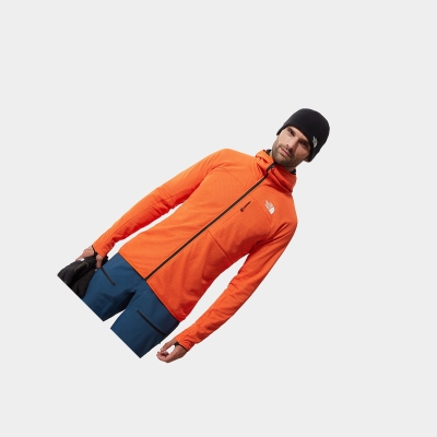 Men's The North Face Summit L2 FUTUREFLEECE™ Sweatshirt Red Orange | US301GUWX