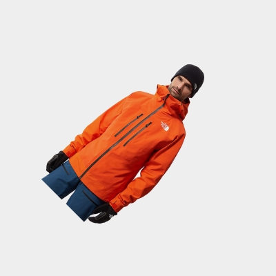 Men's The North Face Summit L5 FUTURELIGHT™ Lightweight Jackets Red Orange | US742YOFW