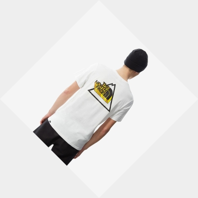 Men's The North Face Threeyama T Shirts White | US578NUHJ