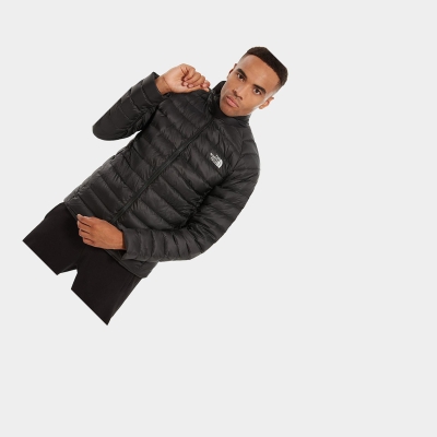Men's The North Face Trevail Packable Insulated Jackets Black | US435QDWV