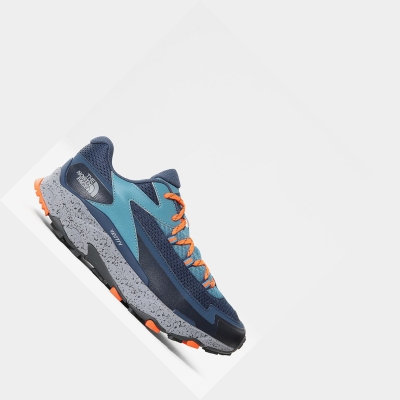 Men's The North Face VECTIV TARAVAL Trail Running Shoes Blue | US952EFKN