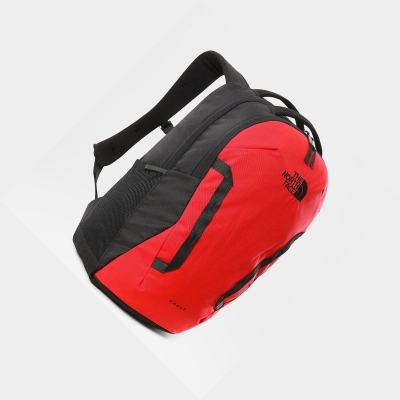 Men's The North Face Vault Backpacks Red Black | US852TURL