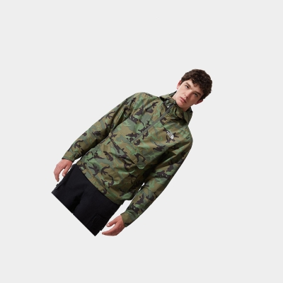 Men's The North Face Waterproof Fanorak Lightweight Jackets Camo | US837HMSV