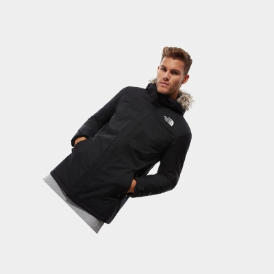 Men's The North Face Zaneck Insulated Jackets Black | US724VHWK