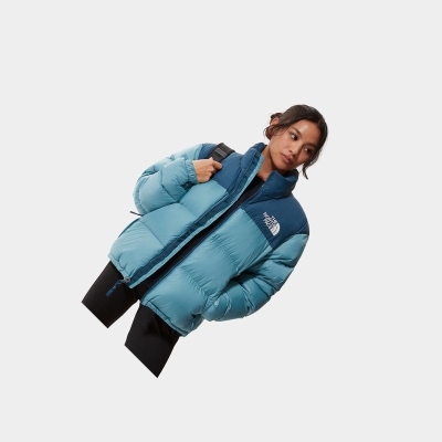 Women's The North Face 1996 Retro Nuptse Insulated Jackets Blue | US804JVBA