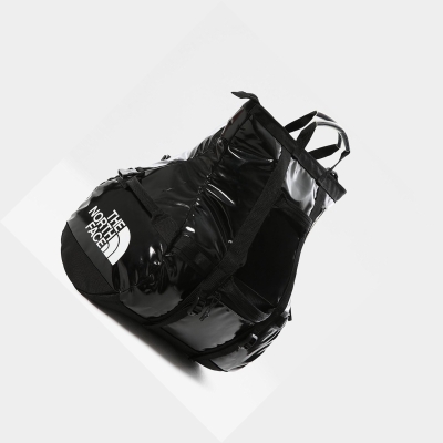 Women's The North Face BASE CAMP DUFFEL ROLLTOP BAG - EXTRA SMALL Duffle Bags Black | US718CYAK