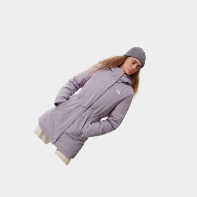 Women's The North Face Brooklyn Insulated Jackets Grey | US107XWJG