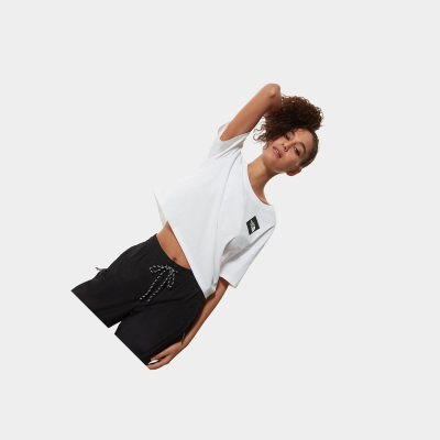 Women's The North Face Cropped Fine T Shirts White | US948ZJWS