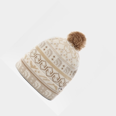 Women's The North Face FAIR ISLE Beanies White Blue | US568PETD