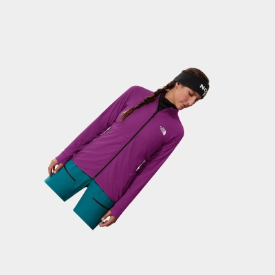 Women's The North Face FUTUREFLEECE™ Lightweight Jackets Purple | US960IUFY