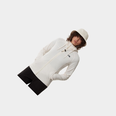 Women's The North Face Homesafe Full-Zip Fleece Jackets White | US786WIYE