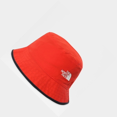 Women's The North Face INTERNATIONAL COLLECTION REVERSIBLE SPECTATOR BUCKET HAT Hats Navy Red | US562GTHY