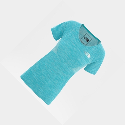 Women's The North Face Impendor Seamless T Shirts Green | US280RMUV