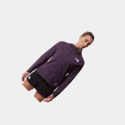 Women's The North Face LIGHTRISER FUTURELIGHT™ Waterproof Jackets Dark Purple | US265SGNH