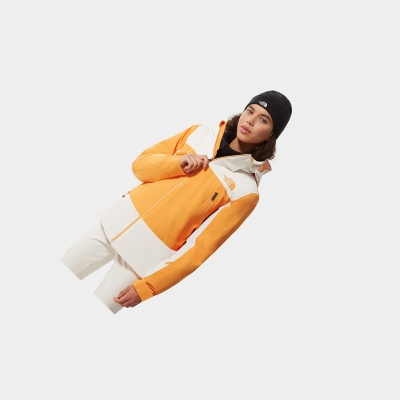 Women's The North Face Lenado Lightweight Jackets Orange White | US368QVES