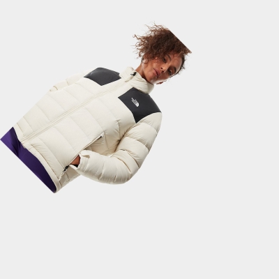 Women's The North Face Massif Down Jackets White Black | US235NYTQ