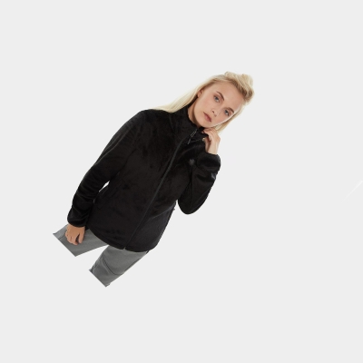 Women's The North Face Osito Fleece Jackets Black | US710NBSR