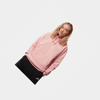 Women's The North Face Oversized Essential Hoodie Rose Brown | US895DLAP