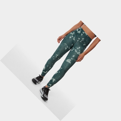Women's The North Face Printed Motivation 7/8 Pants Green | US472MYAK