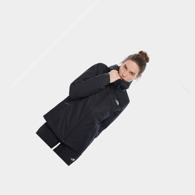 Women's The North Face Quest Insulated Waterproof Jackets Black | US892RPFO