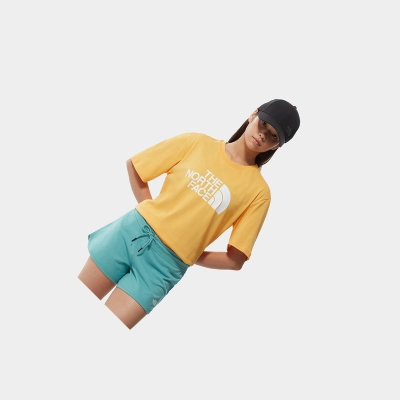 Women's The North Face Relaxed Summer T Shirts Yellow | US697VLKD