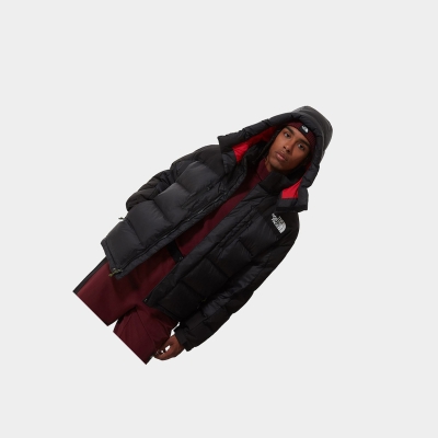 Women's The North Face SEARCH & RESCUE HIMALAYAN Parka Jackets Black Red | US172CVXN