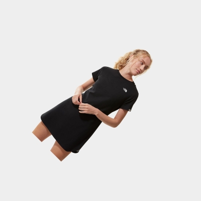 Women's The North Face Simple Dome T-Shirt Dress Black | US197RZFD