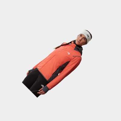 Women's The North Face Speedtour Ventrix Hooded Fleece Jackets Orange | US062VUOH