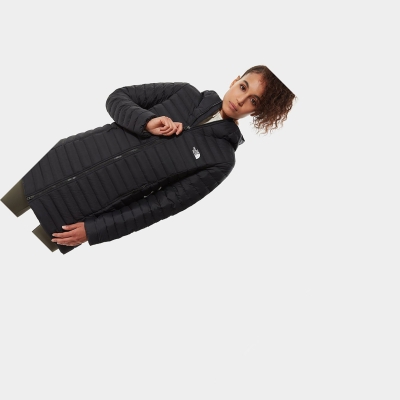Women's The North Face Stretch DOWN Down Jackets Black | US248WHCF