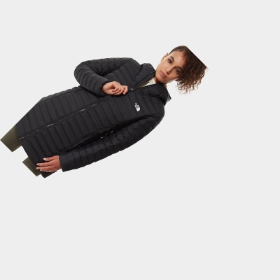 Women's The North Face Stretch DOWN Insulated Jackets Black | US526SBQN