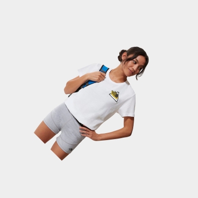 Women's The North Face Threeyama T Shirts White | US036REXS